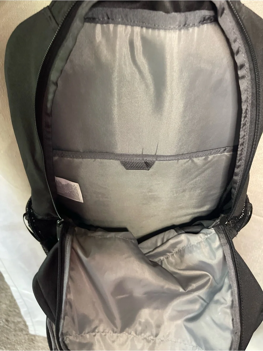 Stalwart The North Face Gray and Black Laptop Backpack with Logo